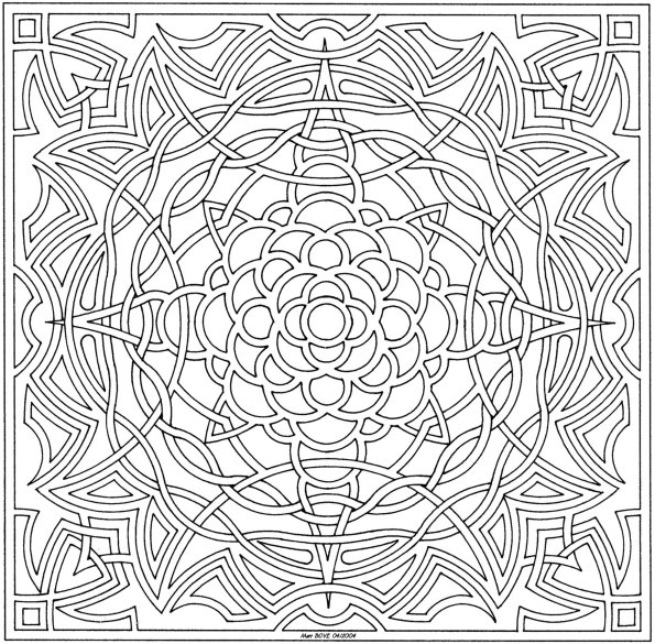 Celtic Mandala Coloring