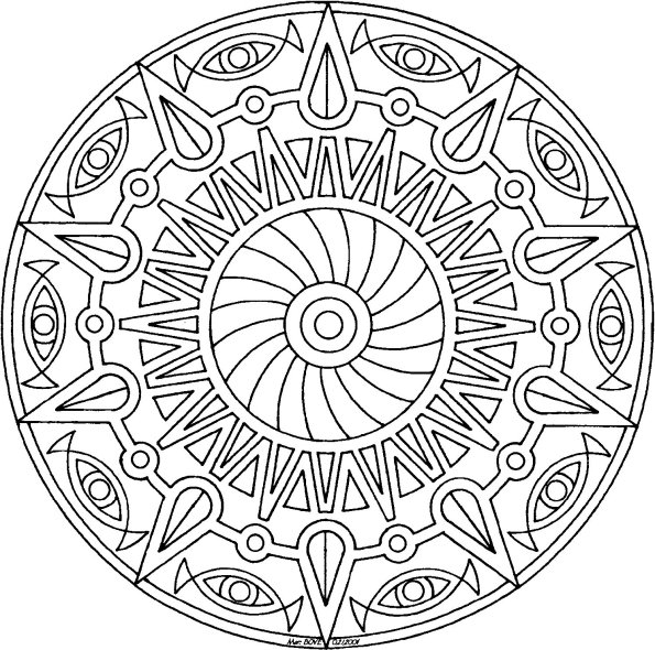 mandala design coloring pages - photo #23